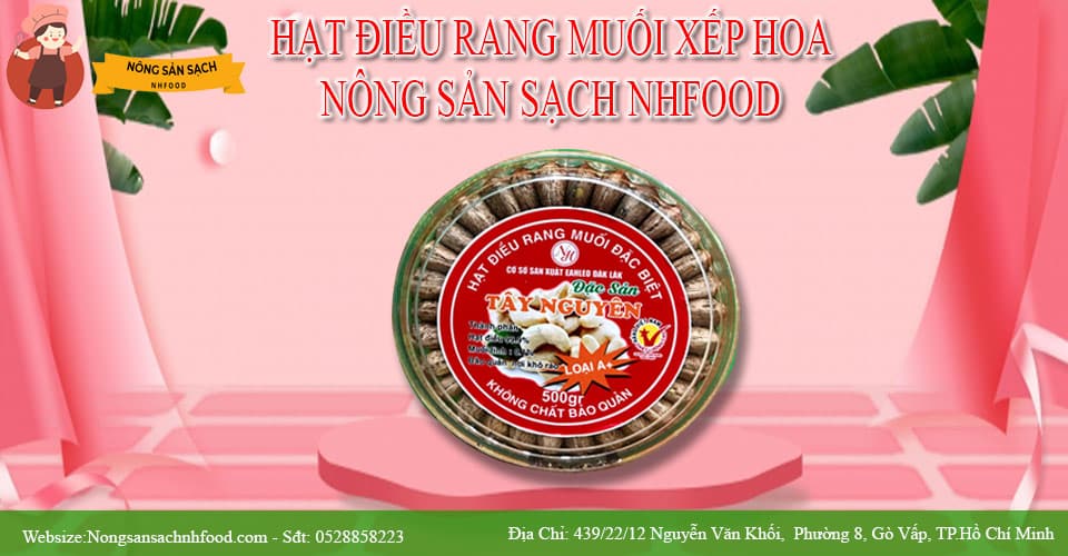 Hạt Điều Rang Muối Xếp Hoa