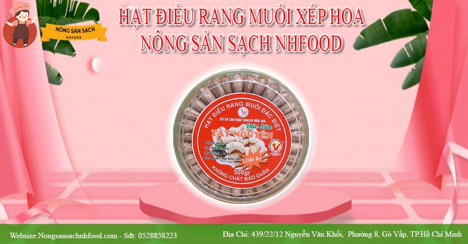 Hạt Điều Rang Muối Xếp Hoa