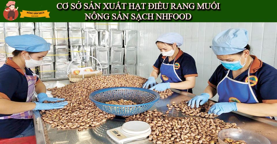 Sản Xuất Hạt Điều Rang Muối