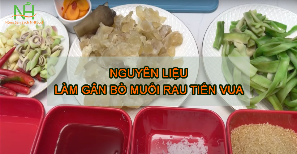 Gân Bò Muối Rau Tiến Vua